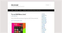 Desktop Screenshot of blog.deconcept.com