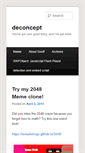 Mobile Screenshot of blog.deconcept.com